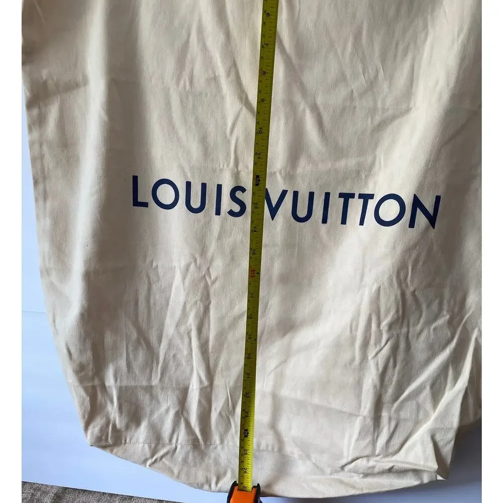 Louis Vuitton Dust Bag Lot of 5 Cotton & Wool Assorted Sizes Large Drawstring
